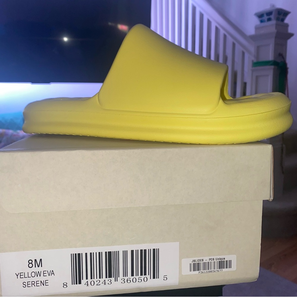 J/Slides Yellow Eva Serene Slide Sandals